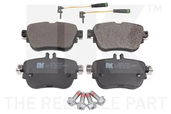 Bremsbelagsatz, Scheibenbremse Hinterachse NK 223393