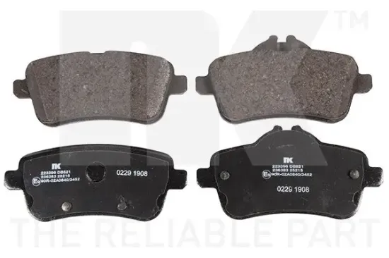 Bremsbelagsatz, Scheibenbremse Hinterachse NK 223396 Bild Bremsbelagsatz, Scheibenbremse Hinterachse NK 223396