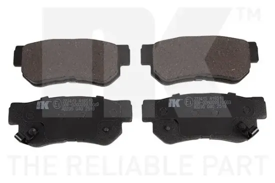Bremsbelagsatz, Scheibenbremse Hinterachse NK 223415 Bild Bremsbelagsatz, Scheibenbremse Hinterachse NK 223415