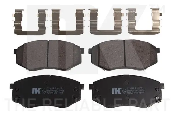Bremsbelagsatz, Scheibenbremse Vorderachse NK 223448