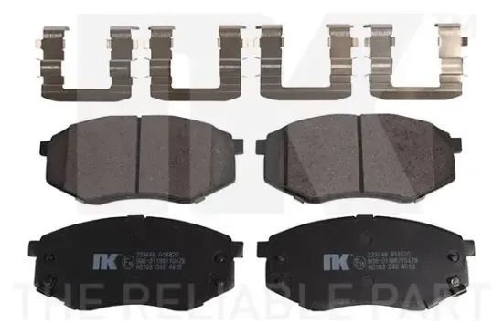 Bremsbelagsatz, Scheibenbremse Vorderachse NK 223448 Bild Bremsbelagsatz, Scheibenbremse Vorderachse NK 223448