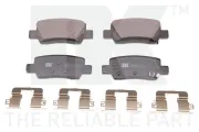 Bremsbelagsatz, Scheibenbremse Hinterachse NK 223476