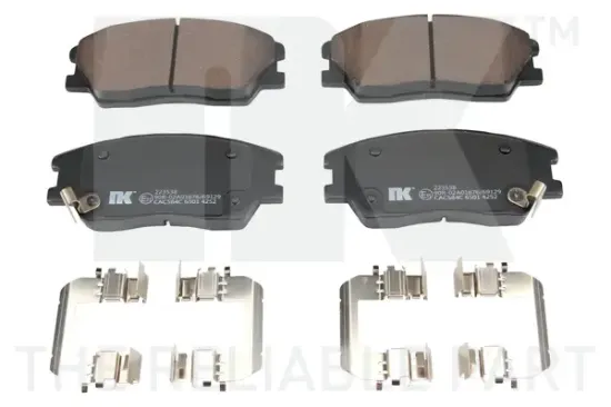 Bremsbelagsatz, Scheibenbremse Vorderachse NK 223538 Bild Bremsbelagsatz, Scheibenbremse Vorderachse NK 223538