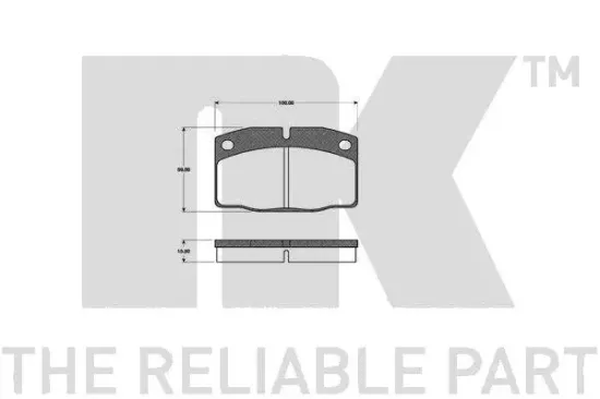Bremsbelagsatz, Scheibenbremse NK 223602 Bild Bremsbelagsatz, Scheibenbremse NK 223602