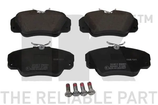 Bremsbelagsatz, Scheibenbremse Vorderachse NK 223611