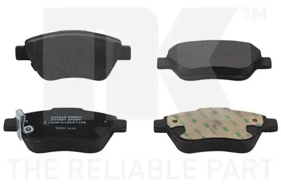 Bremsbelagsatz, Scheibenbremse Vorderachse NK 223649 Bild Bremsbelagsatz, Scheibenbremse Vorderachse NK 223649