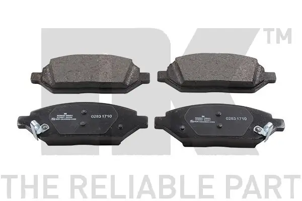 Bremsbelagsatz, Scheibenbremse Vorderachse NK 223655