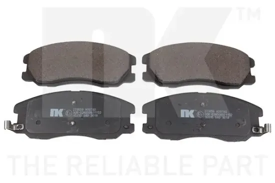 Bremsbelagsatz, Scheibenbremse Vorderachse NK 223659 Bild Bremsbelagsatz, Scheibenbremse Vorderachse NK 223659