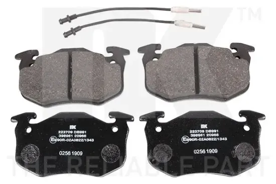 Bremsbelagsatz, Scheibenbremse Vorderachse NK 223709 Bild Bremsbelagsatz, Scheibenbremse Vorderachse NK 223709