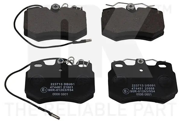 Bremsbelagsatz, Scheibenbremse Vorderachse NK 224546