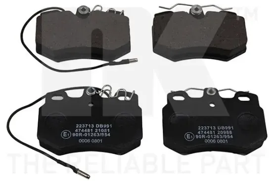 Bremsbelagsatz, Scheibenbremse Vorderachse NK 224546 Bild Bremsbelagsatz, Scheibenbremse Vorderachse NK 224546