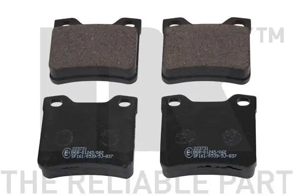 Bremsbelagsatz, Scheibenbremse Hinterachse NK 223731