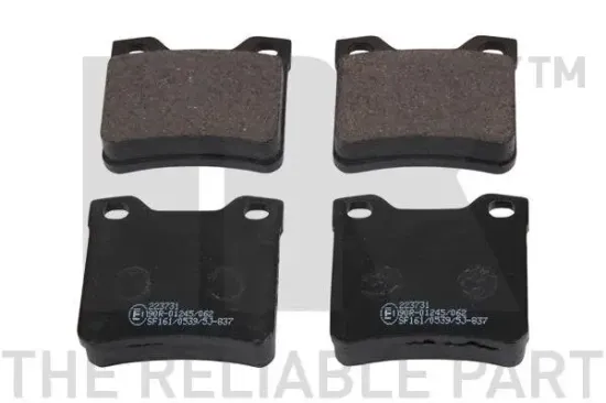 Bremsbelagsatz, Scheibenbremse Hinterachse NK 223731 Bild Bremsbelagsatz, Scheibenbremse Hinterachse NK 223731