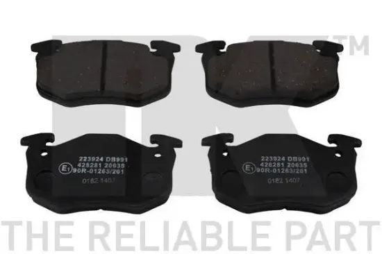 Bremsbelagsatz, Scheibenbremse Vorderachse NK 223924 Bild Bremsbelagsatz, Scheibenbremse Vorderachse NK 223924