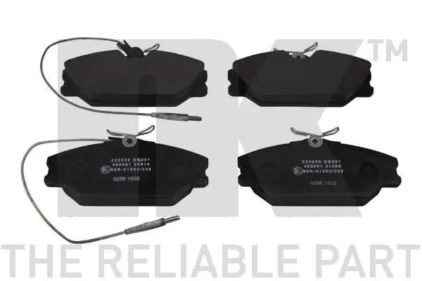 Bremsbelagsatz, Scheibenbremse Vorderachse NK 223925