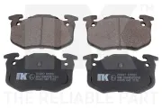 Bremsbelagsatz, Scheibenbremse Hinterachse NK 223927