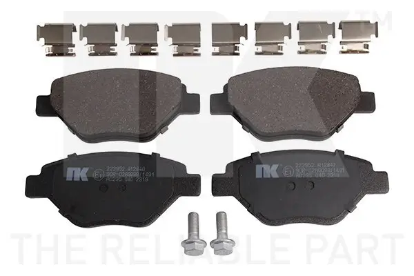 Bremsbelagsatz, Scheibenbremse Vorderachse NK 223952