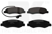 Bremsbelagsatz, Scheibenbremse Hinterachse NK 223965