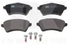Bremsbelagsatz, Scheibenbremse Vorderachse NK 224023