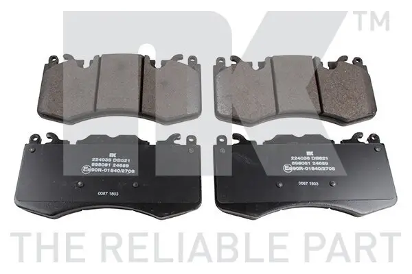 Bremsbelagsatz, Scheibenbremse NK 224036