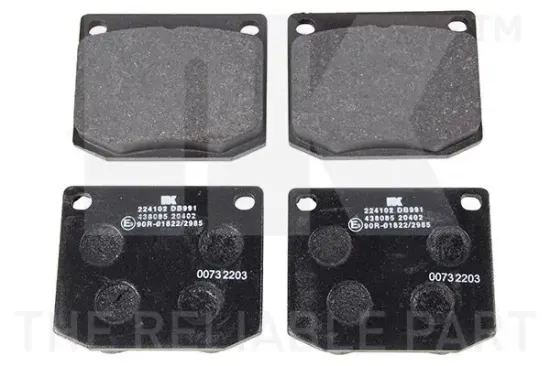 Bremsbelagsatz, Scheibenbremse Vorderachse NK 224102 Bild Bremsbelagsatz, Scheibenbremse Vorderachse NK 224102