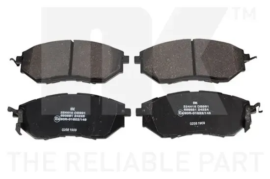 Bremsbelagsatz, Scheibenbremse Vorderachse NK 224415 Bild Bremsbelagsatz, Scheibenbremse Vorderachse NK 224415