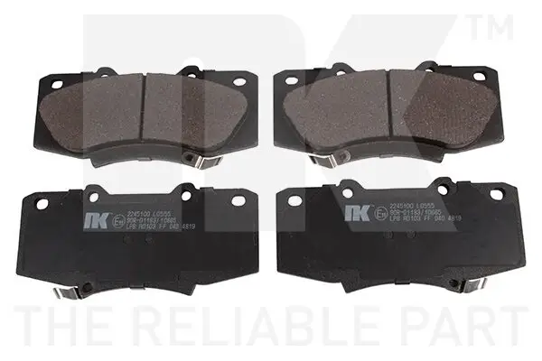 Bremsbelagsatz, Scheibenbremse Vorderachse NK 2245100