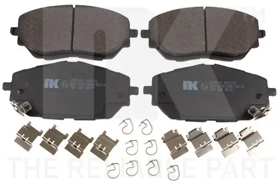 Bremsbelagsatz, Scheibenbremse Vorderachse NK 2245116 Bild Bremsbelagsatz, Scheibenbremse Vorderachse NK 2245116