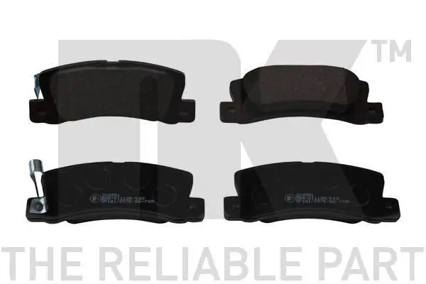 Bremsbelagsatz, Scheibenbremse Hinterachse NK 224551