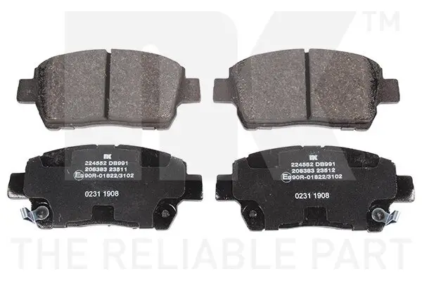 Bremsbelagsatz, Scheibenbremse NK 224552