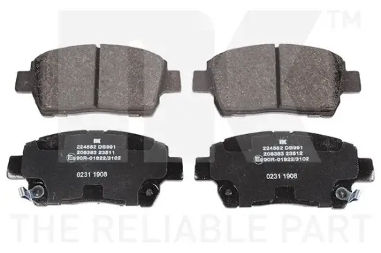 Bremsbelagsatz, Scheibenbremse NK 224552 Bild Bremsbelagsatz, Scheibenbremse NK 224552