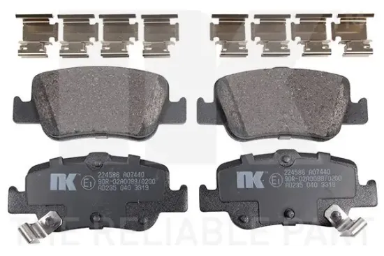 Bremsbelagsatz, Scheibenbremse Hinterachse NK 224586 Bild Bremsbelagsatz, Scheibenbremse Hinterachse NK 224586