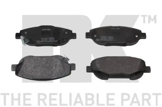 Bremsbelagsatz, Scheibenbremse Vorderachse NK 224594 Bild Bremsbelagsatz, Scheibenbremse Vorderachse NK 224594