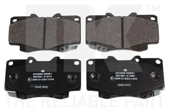 Bremsbelagsatz, Scheibenbremse Vorderachse NK 224596 Bild Bremsbelagsatz, Scheibenbremse Vorderachse NK 224596