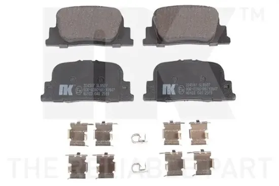 Bremsbelagsatz, Scheibenbremse Hinterachse NK 224597 Bild Bremsbelagsatz, Scheibenbremse Hinterachse NK 224597