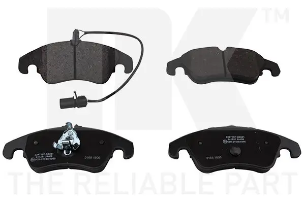 Bremsbelagsatz, Scheibenbremse Vorderachse NK 2247107