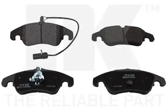 Bremsbelagsatz, Scheibenbremse Vorderachse NK 2247107 Bild Bremsbelagsatz, Scheibenbremse Vorderachse NK 2247107