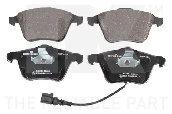 Bremsbelagsatz, Scheibenbremse Vorderachse NK 2247110 Bild Bremsbelagsatz, Scheibenbremse Vorderachse NK 2247110