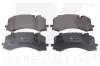 Bremsbelagsatz, Scheibenbremse NK 2247146