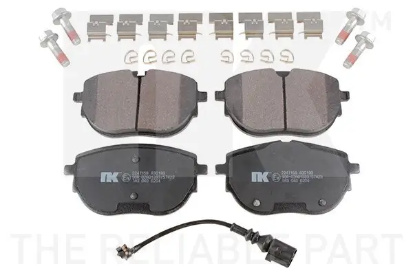 Bremsbelagsatz, Scheibenbremse Vorderachse NK 2247159