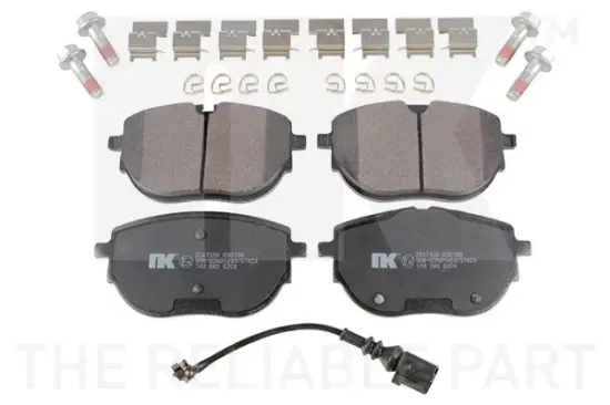 Bremsbelagsatz, Scheibenbremse Vorderachse NK 2247159 Bild Bremsbelagsatz, Scheibenbremse Vorderachse NK 2247159