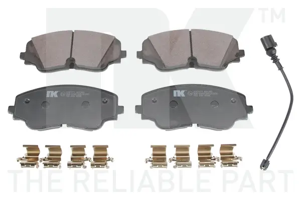 Bremsbelagsatz, Scheibenbremse Vorderachse NK 2247171