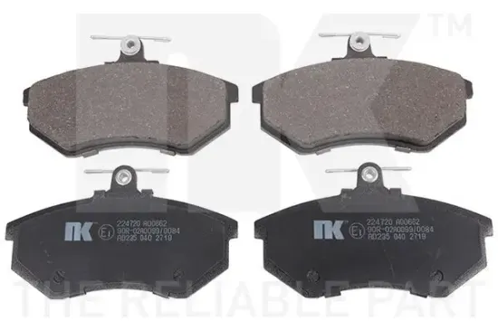Bremsbelagsatz, Scheibenbremse Vorderachse NK 224720 Bild Bremsbelagsatz, Scheibenbremse Vorderachse NK 224720