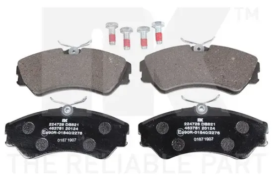 Bremsbelagsatz, Scheibenbremse Vorderachse NK 224728 Bild Bremsbelagsatz, Scheibenbremse Vorderachse NK 224728