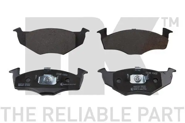 Bremsbelagsatz, Scheibenbremse Vorderachse NK 224743