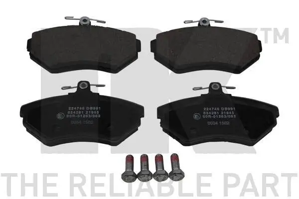 Bremsbelagsatz, Scheibenbremse Vorderachse NK 224746