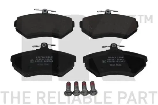 Bremsbelagsatz, Scheibenbremse Vorderachse NK 224746 Bild Bremsbelagsatz, Scheibenbremse Vorderachse NK 224746