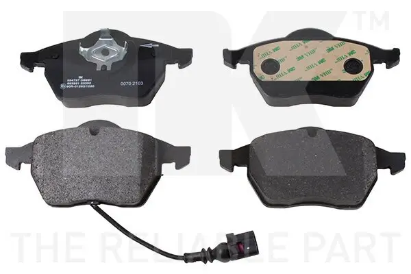 Bremsbelagsatz, Scheibenbremse Vorderachse NK 224757