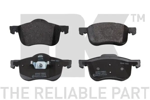 Bremsbelagsatz, Scheibenbremse Vorderachse NK 224820