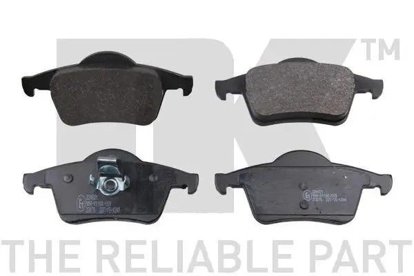 Bremsbelagsatz, Scheibenbremse Hinterachse NK 224821